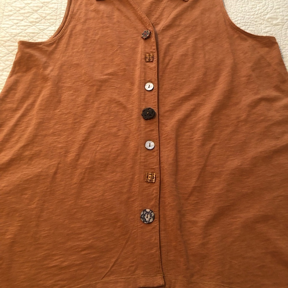 Soft Surroundings Danielle Multi Button Slub Jers… - image 3